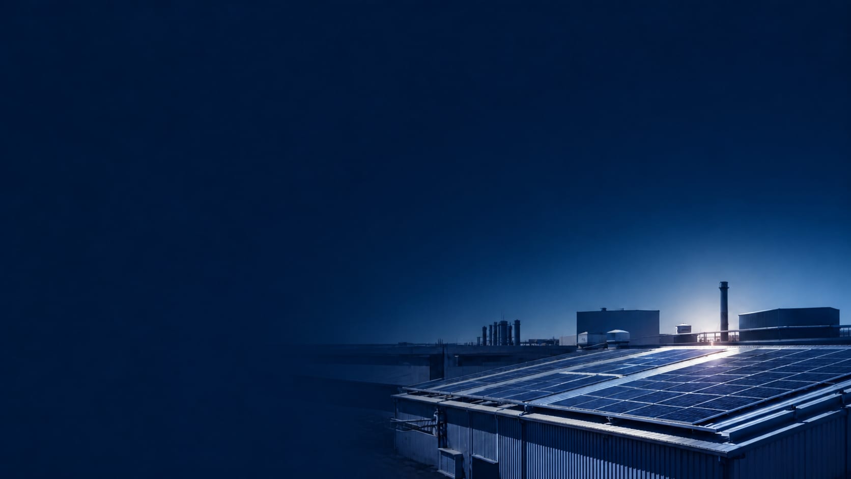 Industrial solar banner
